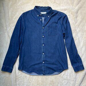 Hill City Men's Denim Button Down Shirt Medium
